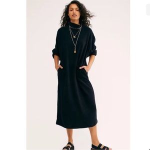 NWOT Free People Catalina Sweater Ribbed MIDI Dress Sz Small